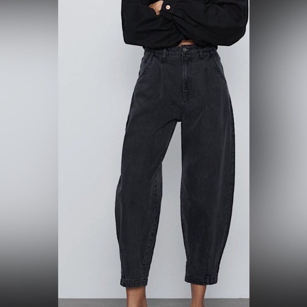 Zara women’s paper bag jeans
